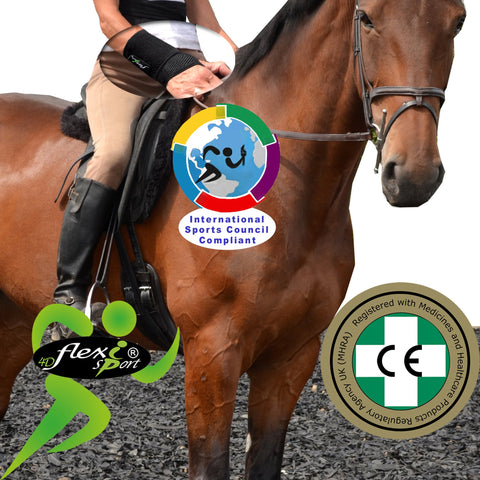 HORSE RIDER Wrist Wrap Strengthener/Thumb Base Support by 4DflexiSPORT® - 4DflexiSPORT