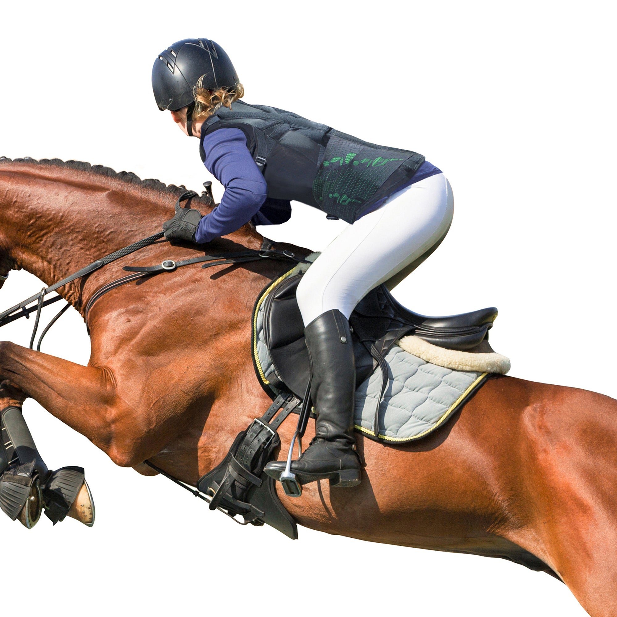 Showjumper wearing 4DflexiSPORT Rider Gilet